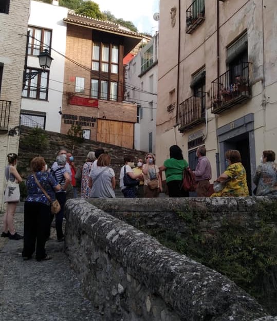 Group doing the Juan Latino route: from slave to professor