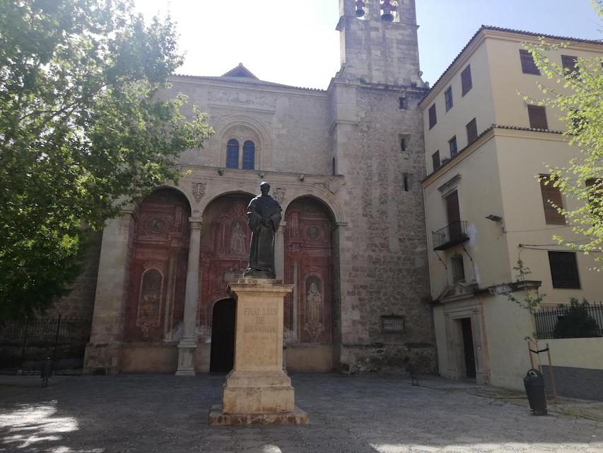 Plaza de Santo Domingo in Granada Meeting place of the Saint John of Avila Route. My Granada